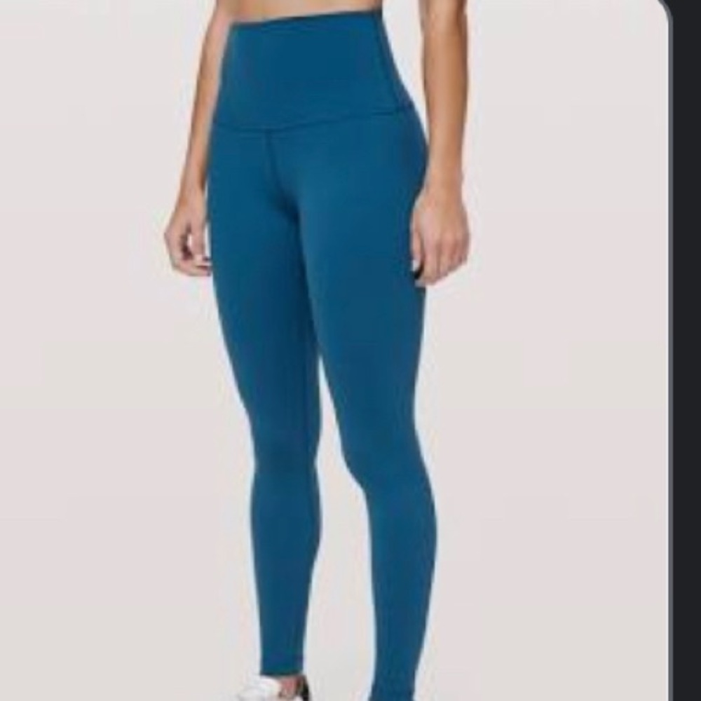 lululemon petrol blue leggings